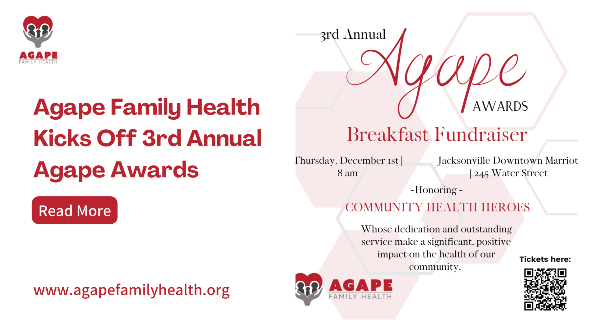 Agape Family Health Kicks Off 3rd Annual Agape Awards
