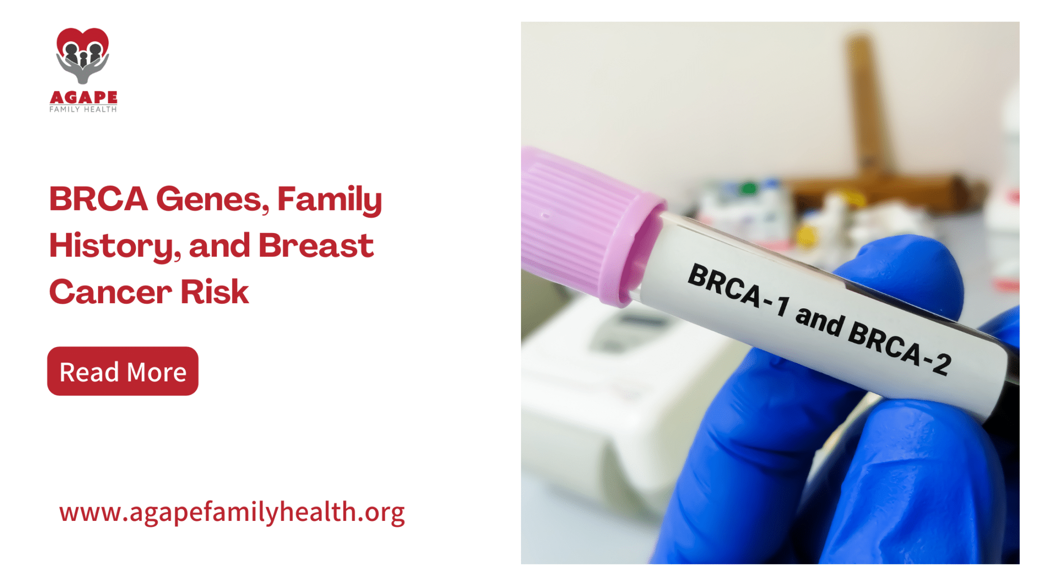 BRCA Genes, Family History, and Breast Cancer Risk - Blog Banner
