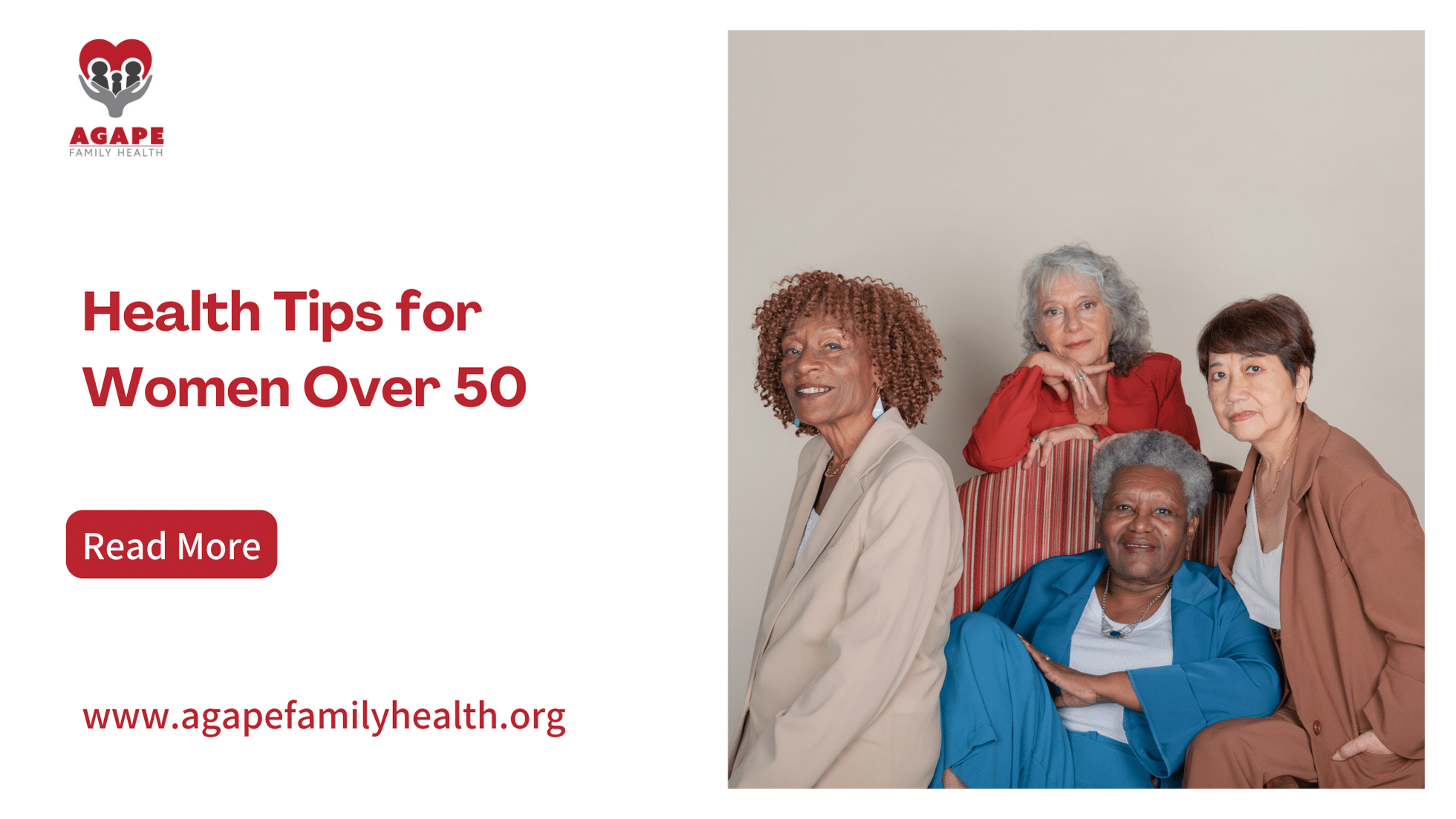 Health Tips for Women Over 50 - blog banner